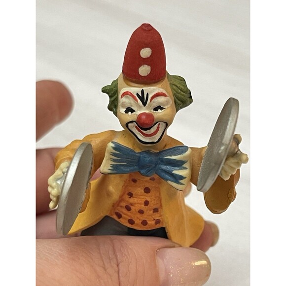 VTG ANRI Toriart Clown Figurines Italy Hand Painted Lot of 4 w/ Instruments EUC - Picture 11 of 12